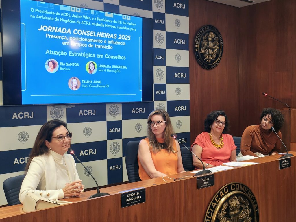 Lindalia, Taiana, Andréa e Bia debatem a presença feminina em Conselhos