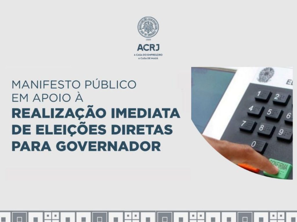 manifesto eleições para o site